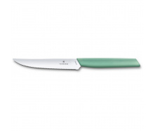 Кухонный нож Victorinox Swiss Modern Steak&Pizza 12 см Зеленый (6.9006.12W41)