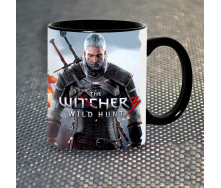 Чашка Fan Girl Геральт Ведьмак The Witcher New (14411) 330 мл Черный