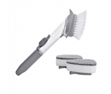 Щетка для чистки посуды с дозатором RC CLEANER BRUSH Gray (do128-hbr)