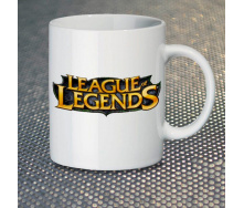 Чашка Fan Girl Логотип LoL League of Legends New (14405) 330 мл Белый