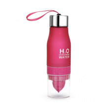 Бутылка для воды и напитков H2O с цитрусовой соковыжималкой 650 мл Pink (300727PI)