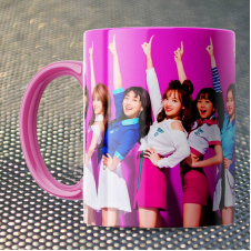 Чашка Fan Girl Твайс розовая - Twice (15833) 330 мл Розовый