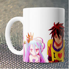 Чашка Fan Girl Пустые Нет игры - нет жизни - No Game No Life (15838) 330 мл Белый