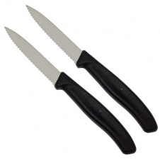 Фото - Набор кухонных овощных ножей Victorinox Swiss Classic Paring 8 см 2 шт Черные (6.7633.B) Набор кухонных овощных ножей Victorinox Swiss Classic Paring 8 см 2 шт Черные (6.7633.B)