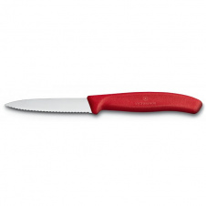 Кухонный нож Victorinox SwissClassic для нарезки 80 мм серрейтор Красный (6.7631)