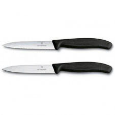 Фото - Набор кухонных овощных ножей Victorinox Swiss Classic Paring Set 10 см 2 шт Черные (6.7793.B) Набор кухонных овощных ножей Victorinox Swiss Classic Paring Set 10 см 2 шт Черные (6.7793.B)