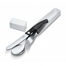 Набор кухонний из 3-х предметов "Victorinox" SwissClassic Table Set с черными ручками в жестком пластиковом чехле (6.7192.F3)