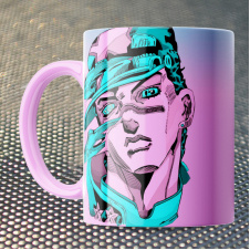 Чашка Fan Girl Джотаро диски Невероятные приключения ДжоДжо - JoJo’s Bizarre Adventure (14799) 330 мл Розовый