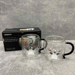 Набор чашек боросиликатное стекло 250 мл 2 шт Ardesto Animals AR2625ACH Чугуев