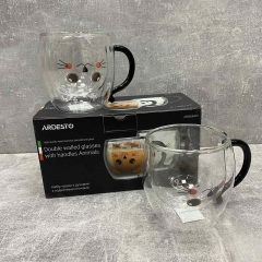 Набор чашек боросиликатное стекло 250 мл 2 шт Ardesto Animals AR2625ACH Чугуев