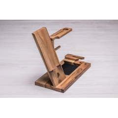 Подставка для смартфона и часов ecoWalnut 327х150х250 мм Миколаїв
