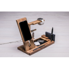 Подставка для смартфона и часов ecoWalnut 327х150х250 мм Миколаїв