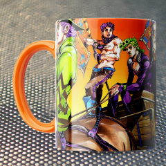 Чашка Fan Girl Все Джоджо Невероятные приключения ДжоДжо - JoJo’s Bizarre Adventure (14803) 330 мл Оранжевый Дніпро