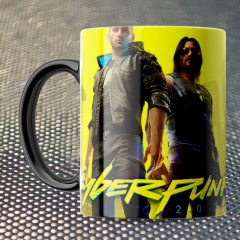Чашка Fan Girl Джонни Киберпанк - Cyberpunk (15809) 330 мл Черный Братське