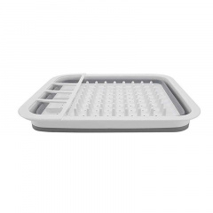 Сушилка для посуды RIAS складная силиконовая White-Gray (3_01659) Одесса