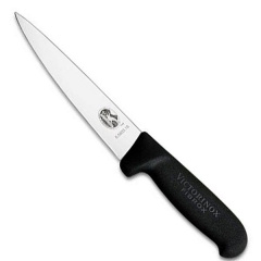 Кухонный нож мясника Victorinox Fibrox Sticking 16 см Черный (5.5603.16) Хмільник
