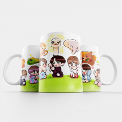 Чашка Fan Girl БТС зверята - BTS (15717) 330 мл Белый Київ