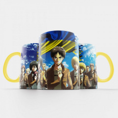 Чашка Fan Girl Атака на Титанов Attack on Titan UA (15435) 330 мл Желтый Городок