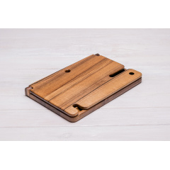 Подставка органайзер из дерева для гаджетов ecoWalnut 300x231x210 мм Тернополь