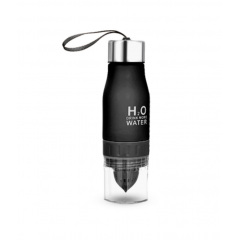 Бутылка для воды и напитков H2O с цитрусовой соковыжималкой 650 мл Black (300727BL) Сумы