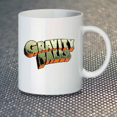 Чашка Fan Girl Логотип Гравити Фолз Gravity Falls New (14460) 330 мл Разноцветный Хуст
