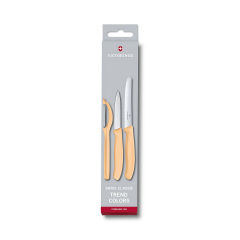 Набор Victorinox Swiss Classic Trend Colors Paring Knife Set with Universal Peeler Светло-оранжевый (6.7116.31L92) Оріхів