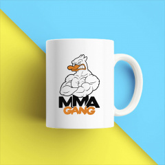 Кружка чашка белая с принтом "MMA Селезень" Кавун Кавун Славянск