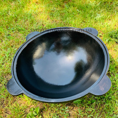 Казан чугунный с крышкой-сковородой Davr Metall Узбекский 12 л (1895771371) Южноукраїнськ