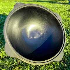 Казан чугунный с крышкой-сковородой Davr Metall Узбекский 12 л (1895771371) Южноукраїнськ