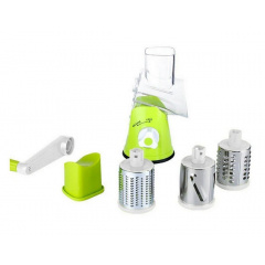 Универсальная механическая овощерезка мультислайсер TableTop Drum Grater 3 насадки (1756374727) Орехов