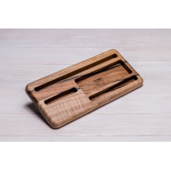 Деревянный органайзер для гаджета ecoWalnut 285x130x18 мм Тернопіль