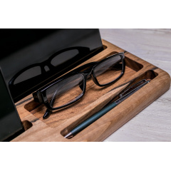 Деревянный органайзер для гаджета ecoWalnut 285x130x18 мм Тернопіль