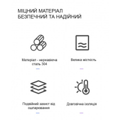Термокружка с клапаном Solve KT6002215 350 мл Grey Лозовая