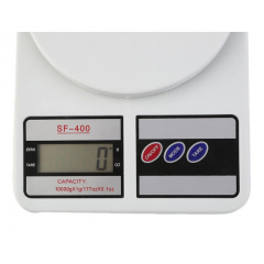 Электронные кухонные весы UKC SF- 400 LCD 10 кг Белый (hub_np2_1307) Запорожье