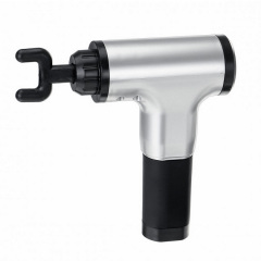 Портативный ручной мышечный массажер для тела Fascial Gun HG-320 Silver-Black (SMT179524381) Доманівка