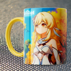 Чашка Fan Girl Паймон и Путешественница Геншин Импакт - Genshin Impact New (14563) 330 мл Разноцветный Киев