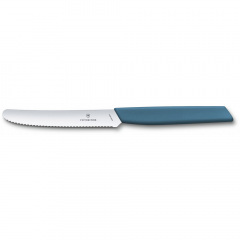 Кухонный нож Victorinox Swiss Modern Tomato&Sausage 11 см Синий (6.9006.11W2) Дніпро