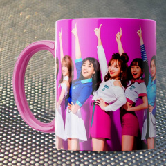 Чашка Fan Girl Твайс розовая - Twice (15833) 330 мл Розовый Винница