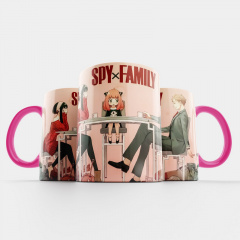 Чашка Fan Girl Семья Шпионов Розовая (16032) 330 мл Розовый Днепр
