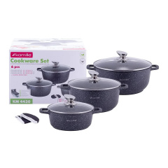 Набор Kamille Landes Black с двумя прихватками 7 предметов Приморск