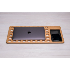 Держатель органайзер для охлаждения ноутбука macbook ecoWalnut 480x290x13 мм Київ