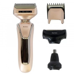 Электробритва Kemei KM-1622 4в1 аккумуляторная 3W Gold (3_01526) Киев