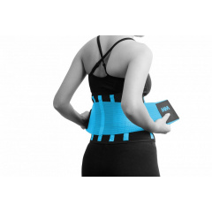 Пояс компрессионный MadMax MFA-277 Slimming belt Black/turquoise M Костопіль
