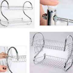 Стойка для сушки посуды Kitchen Storage rack нержавеющая сталь (1756374704) Киев