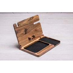 Подставка для гаджетов с беспроводной зарядкой ecoWalnut 300x231x210 мм Киев