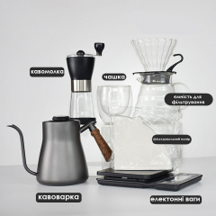 Дорожный кофейный набор Ecocoffee TS-01 Black из 7 предметов Костополь