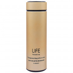 Термос стальной Zelart 450ml LIFE D-013 Золотой Кропивницький