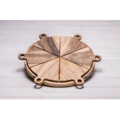 Деревянная подставка поднос для сервировки ecoWalnut 250 мм Черкаси