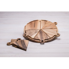 Деревянная подставка поднос для сервировки ecoWalnut 250 мм Черкаси