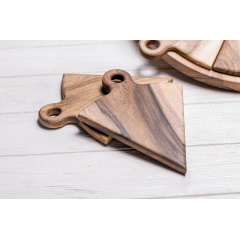 Деревянная подставка поднос для сервировки ecoWalnut 250 мм Черкаси